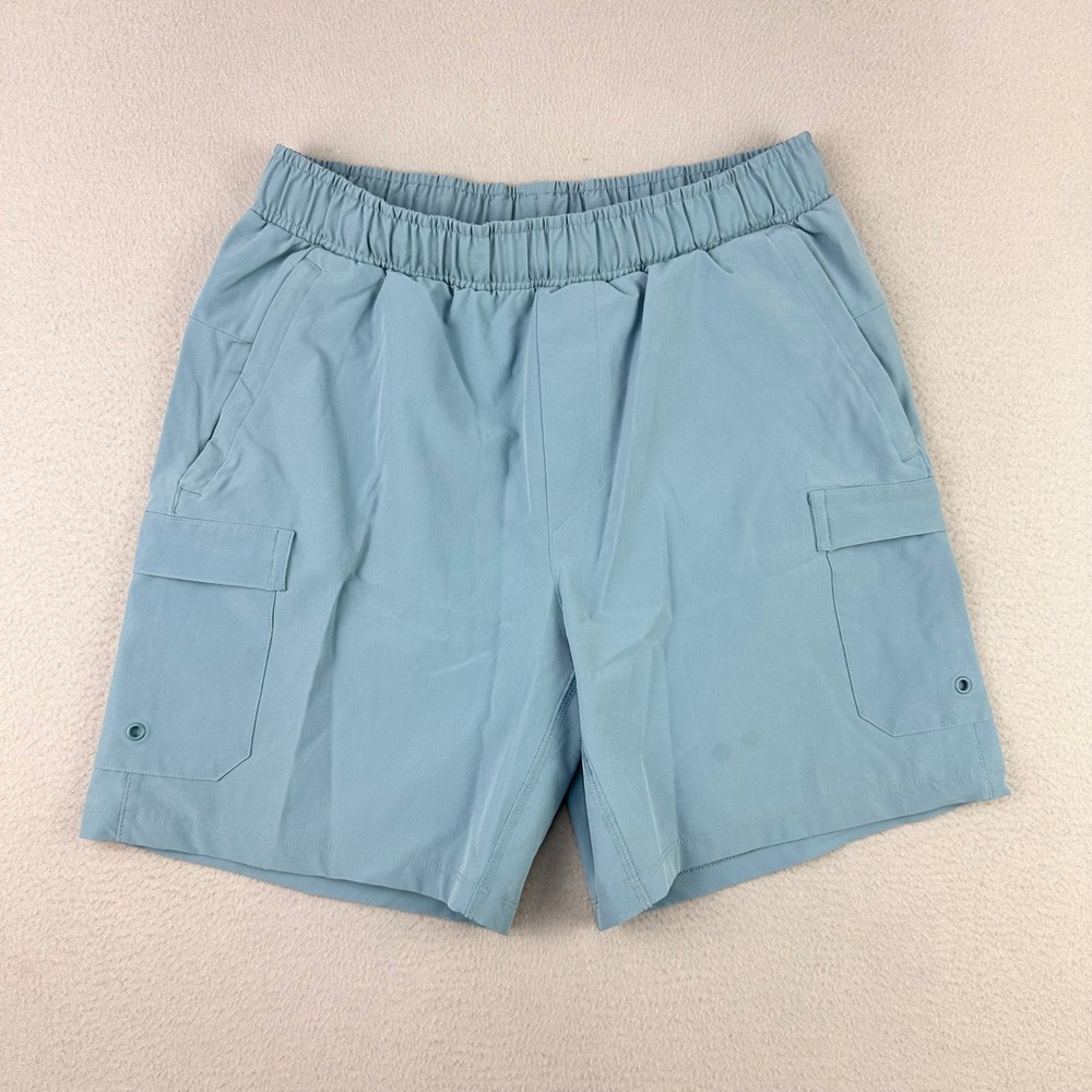 All in Motion Athletic Cargo Shorts Mens‎ M Blue Stretch Gym Trail Hiking